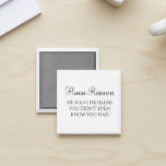 Aimant HR Nous avons résolu des problèmes que vous ne sav<br><div class="desc">Cette conception a été créée par art numérique. Elle peut être personnalisée en cliquant sur le bouton personnaliser et en modifiant la couleur, en ajoutant un nom, des initiales ou vos mots préférés. Contactez-moi à l'adresse colorflowcreations@gmail.com si vous souhaitez que ce design soit disponible sur un autre produit. Achetez ma...</div>