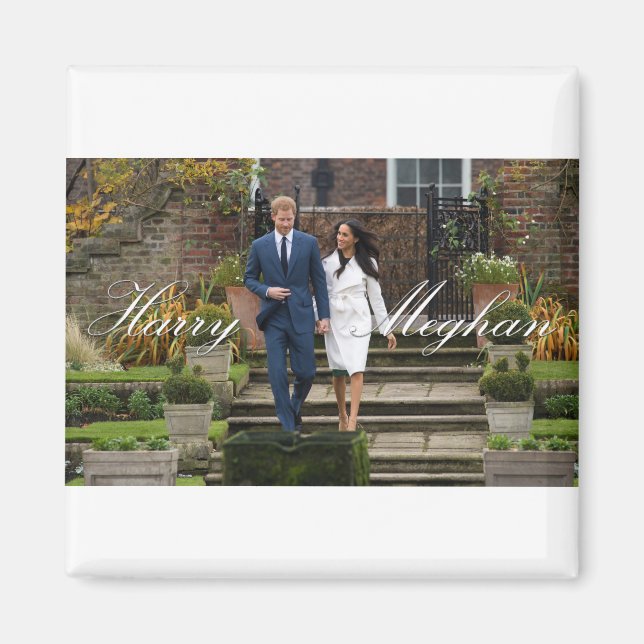 Aimant HRH Prince Harry and Meghan Markle Royal Wedding (Devant)