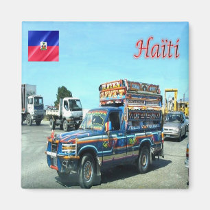Aimant HT - Haiti Puerto Principe A Tap Tap (taxi partagé