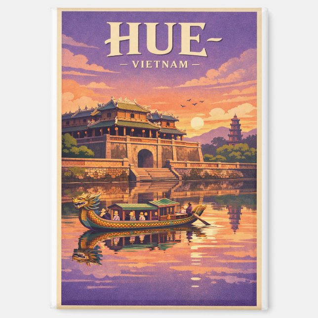 Aimant Hue Ancienne Capitale, Vietnam voyage (Recto)