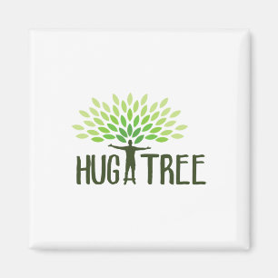 Aimant Hug A Tree - Jour des terres Hugger Tree Save Eart