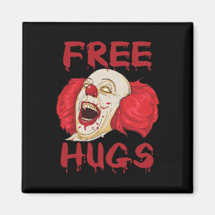 Aimant Hugs Libres Halloween Malin Tueur effrayant Clown