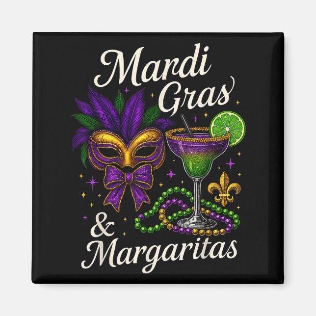 Aimant Hugvyn Mardi Gras And Margaritas Louisiana New Orl (Devant)