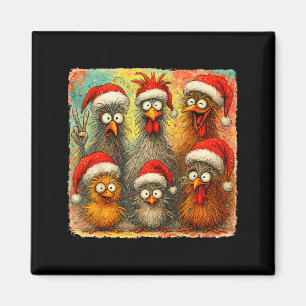 Aimant Hugvyn Noël Santa Poule Fou Eagerlys Roos