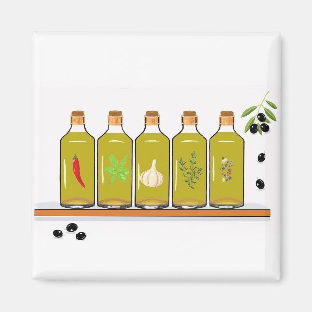 Aimant Huile aromatisée (Devant)