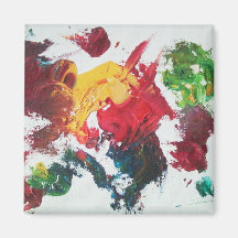 Huile Peinture rouge Palette Magnat