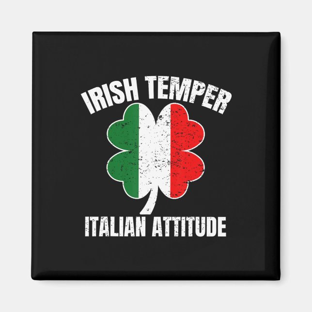 Aimant Humeur irlandaise attitude italienne St-Patrick it (Devant)