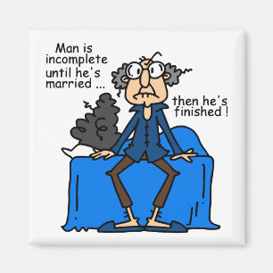 Aimant Humour alors fini inachevé de mariage