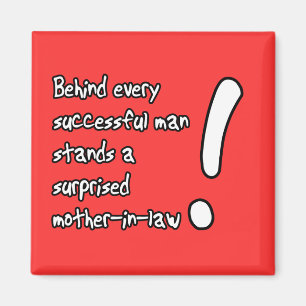 Aimant Humour amusant surpris de belle-mère