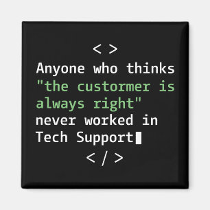 Aimant Humour de l'assistance technique pour le service c