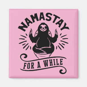 Aimant Humour de Paresseux de Salle de Bain Namastay