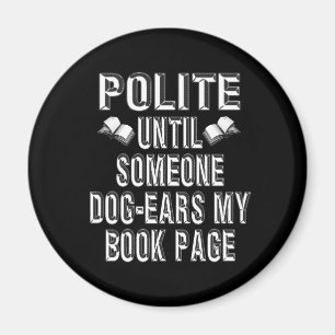 Aimant Humour des livres d'oreille de chien