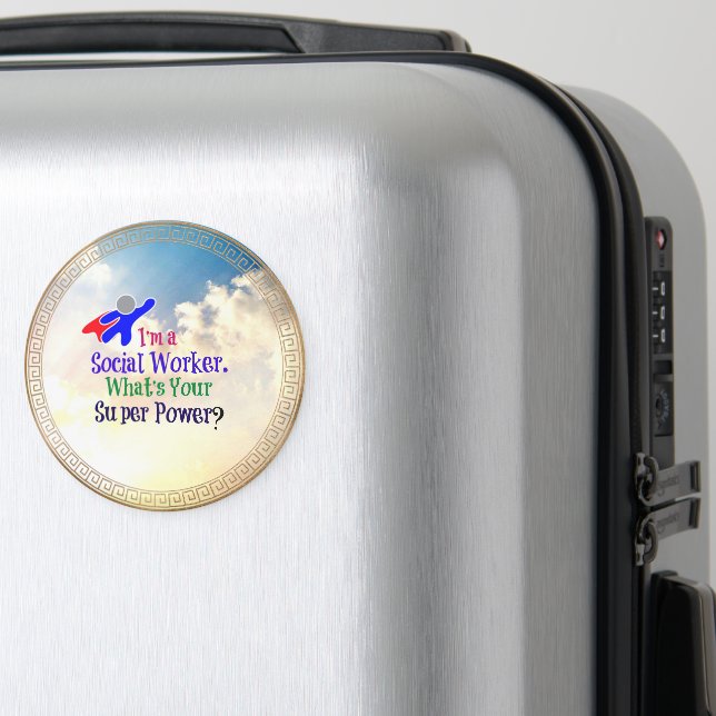 Aimant Humour des travailleurs sociaux (In Situ (Bagages))