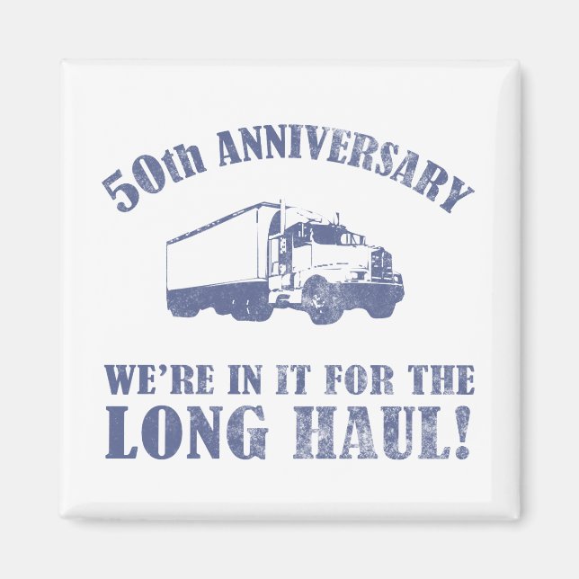 Aimant humour du 50e anniversaire (Long Haul) (Devant)