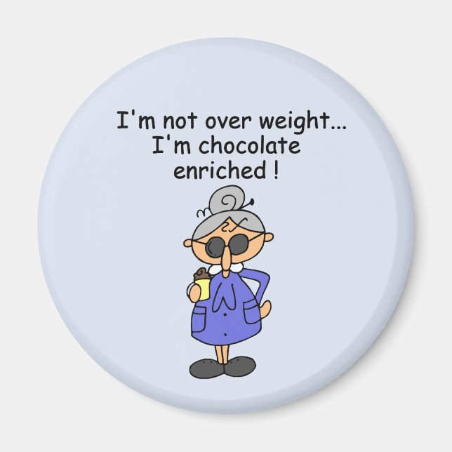 Aimant Humour enrichi par chocolat (Devant)