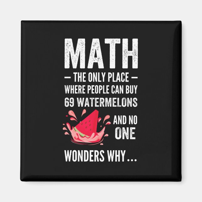 Aimant Humour mathématique (Devant)