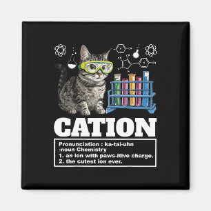 Aimant Humour sur les cations chimie Professeur de scienc
