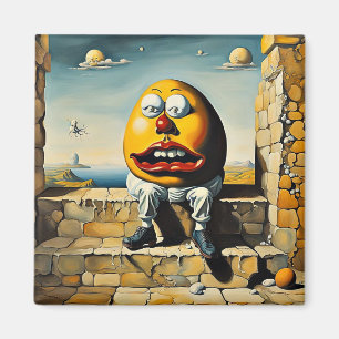 Aimant Humpty Dumpty est assis sur un mur