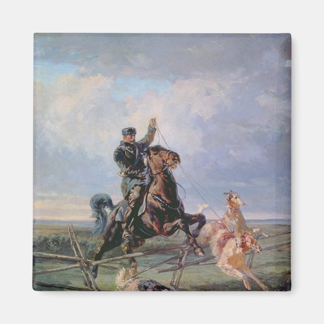 Aimant Huntsman avec les Borzois, 1872 (Devant)