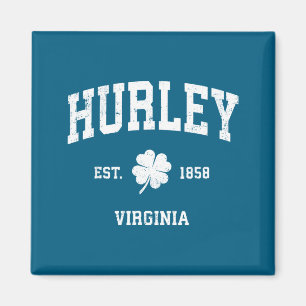Aimant Hurley, Ky Coucher de soleil Rétro Vintage 
