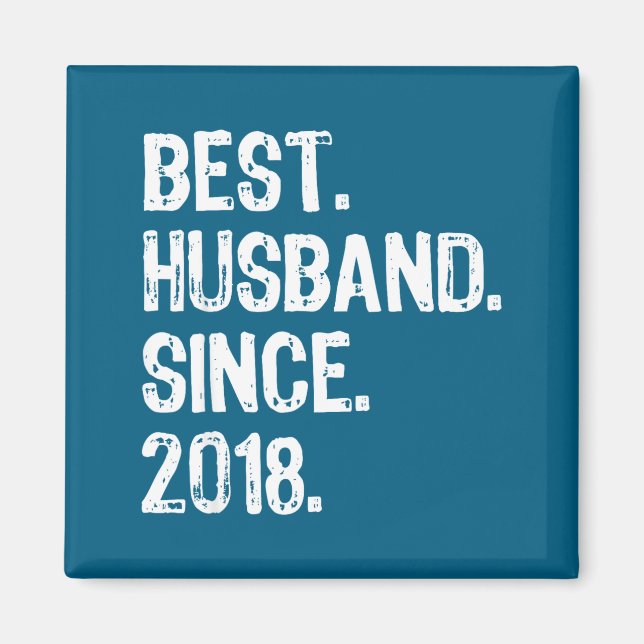 Aimant Husband Since 2018 1st Wedding Artwork (Devant)