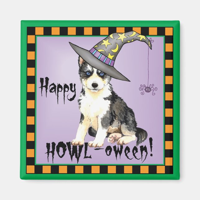 Aimant Husky Witch (Devant)