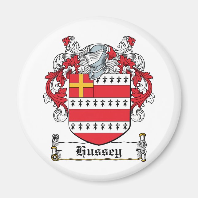 Aimant Hussey Family Crest (Devant)