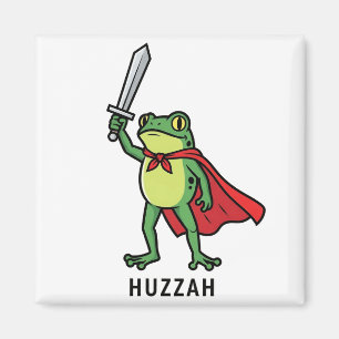 Aimant Huzzah Frog Chevalier Drôle Citation mème épée