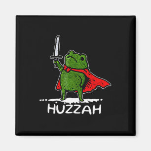 Aimant Huzzah Grenouille Chevalier Citation Épée Drôle Mè