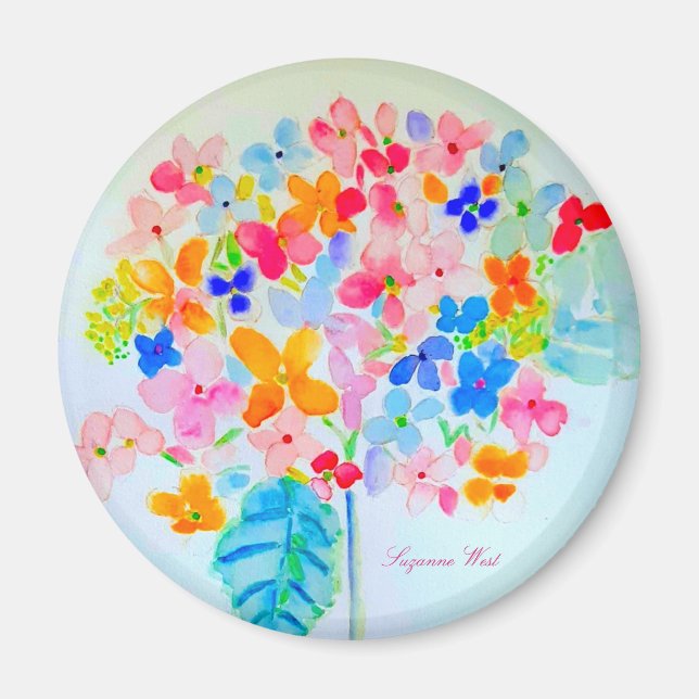Aimant Hydrangea par Ariella & Lily Designs (Devant)
