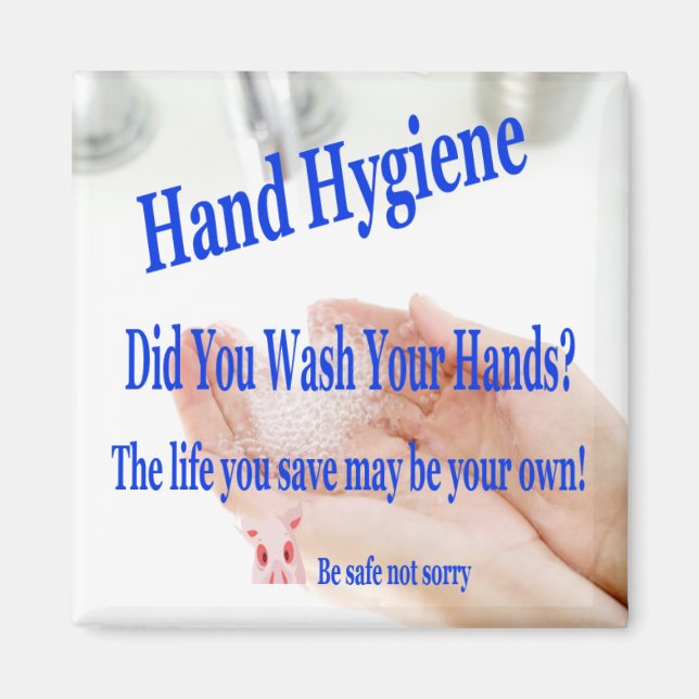 Aimant Hygiène des mains (Devant)