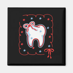 Aimant Hygiéniste dentaire 4 juillet Américain Dentist Co