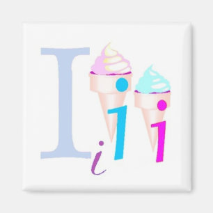 Aimant I - Alphabet aimanté