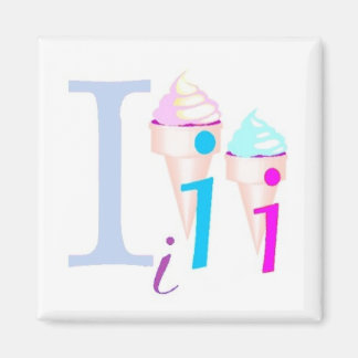 Aimant I - Alphabet aimanté