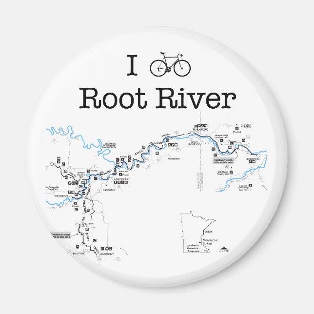 Aimant I Bike Root River (Devant)