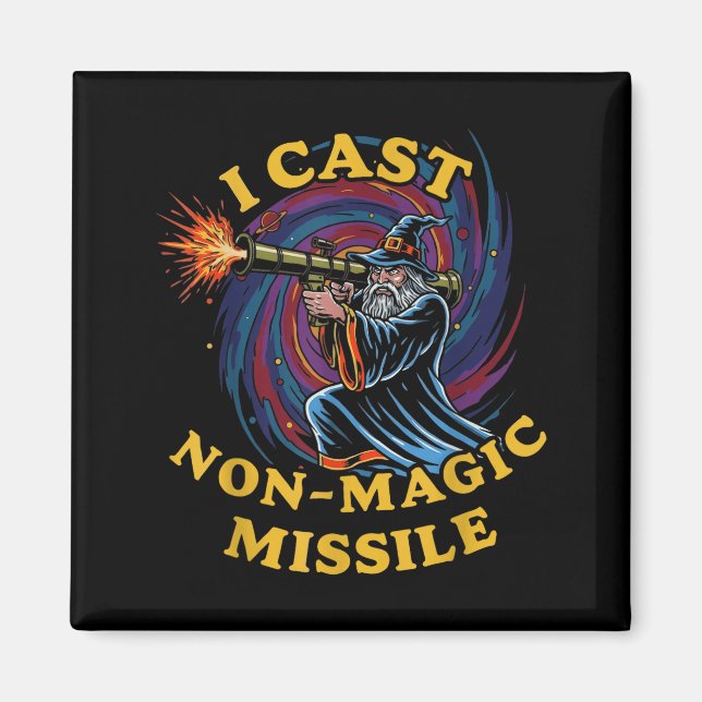 Aimant I Cast Non-magic Missile Funny Wizard Parody Meme  (Devant)