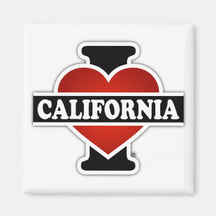 Aimant I coeur la Californie