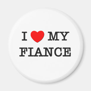 Aimant I coeur mon FIANCÉ