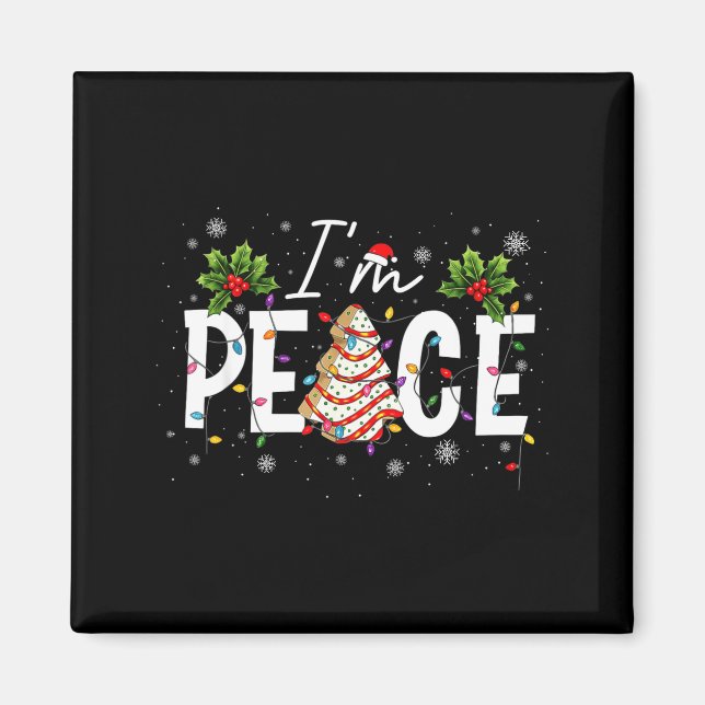 Aimant I Come In Peace I'm Peace Couple Ugly Christmas Sw (Devant)
