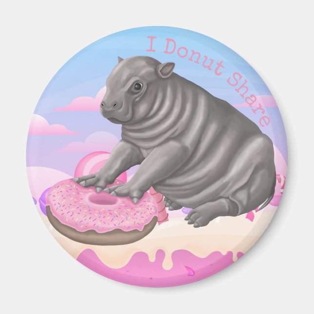 Aimant I Donut Partager Hippo (Devant)