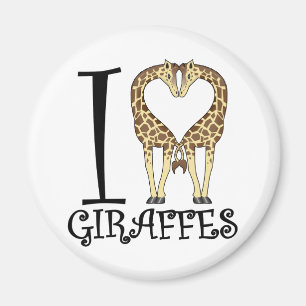 Aimant I girafes de coeur