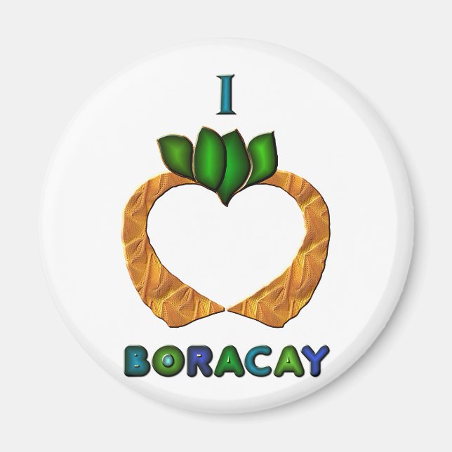 Aimant I Heart (Amour) Boracay (Devant)
