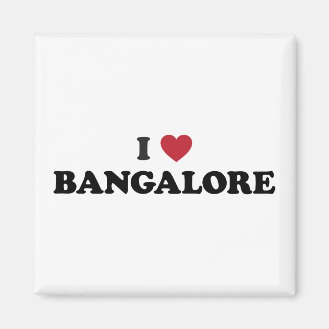 Aimant I Heart Bangalore Inde (Devant)