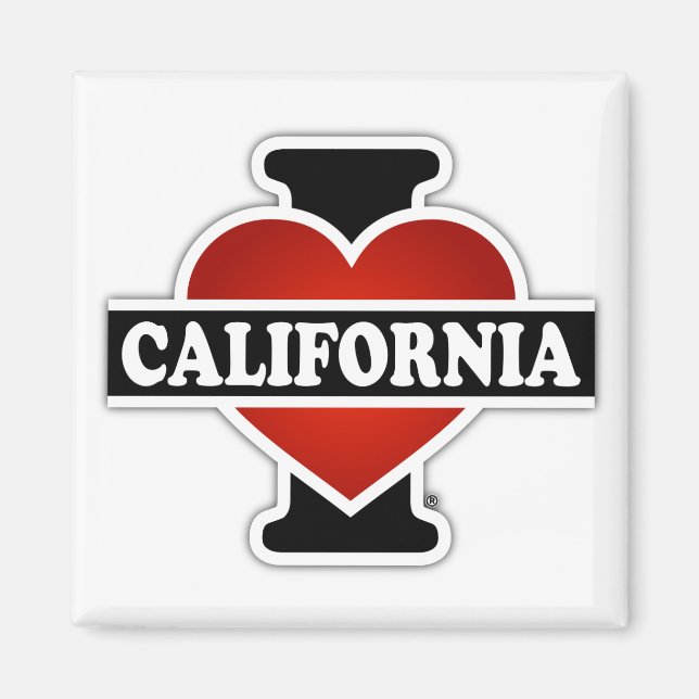 Aimant I Heart California (Devant)