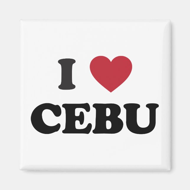 Aimant I Heart Cebu Philippines (Devant)