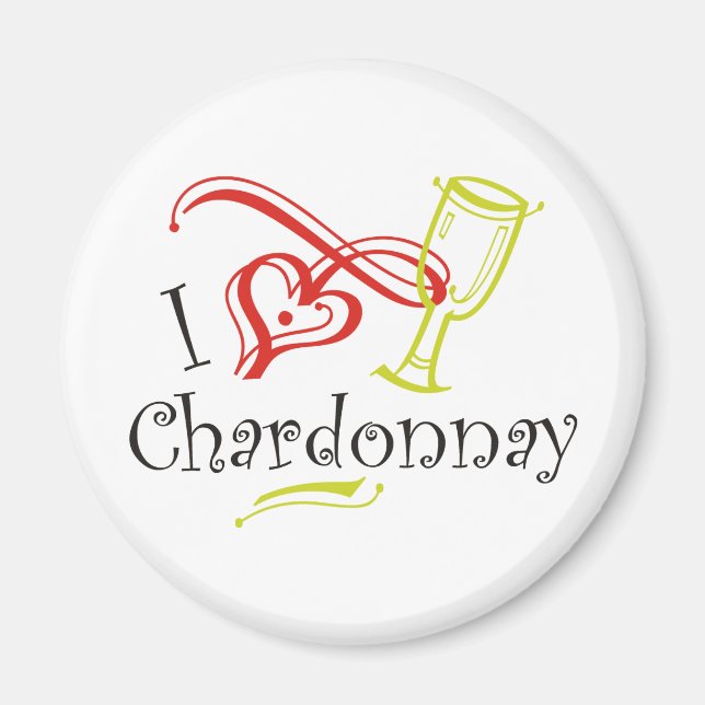 Aimant I Heart Chardonnay (Devant)