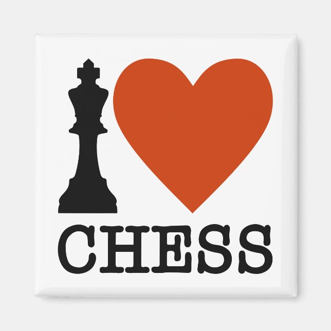 Aimant I Heart Chess (Devant)