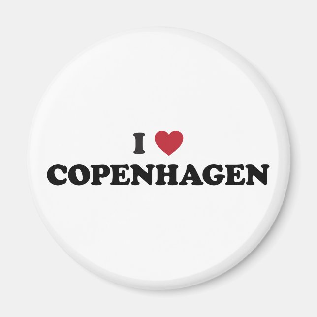 Aimant I Heart Copenhagen Danemark (Devant)