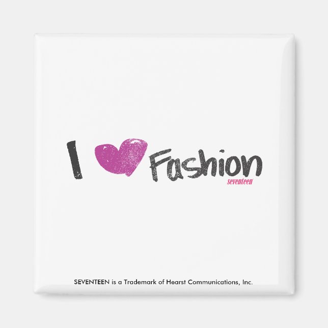 Aimant I Heart Fashion Aqua (Devant)