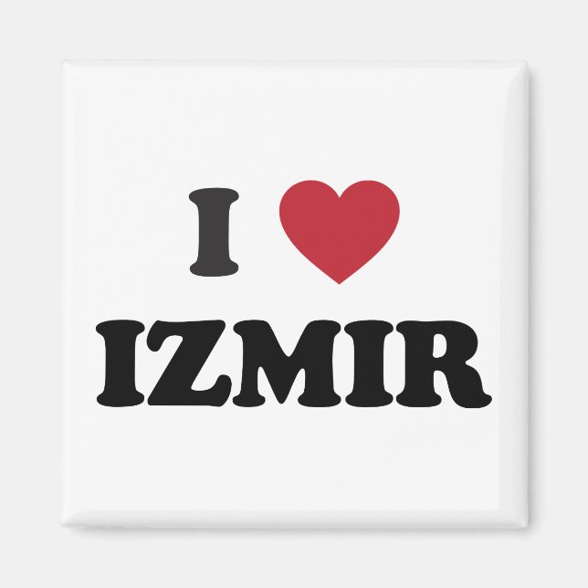 Aimant I heart Izmir Turquie (Devant)